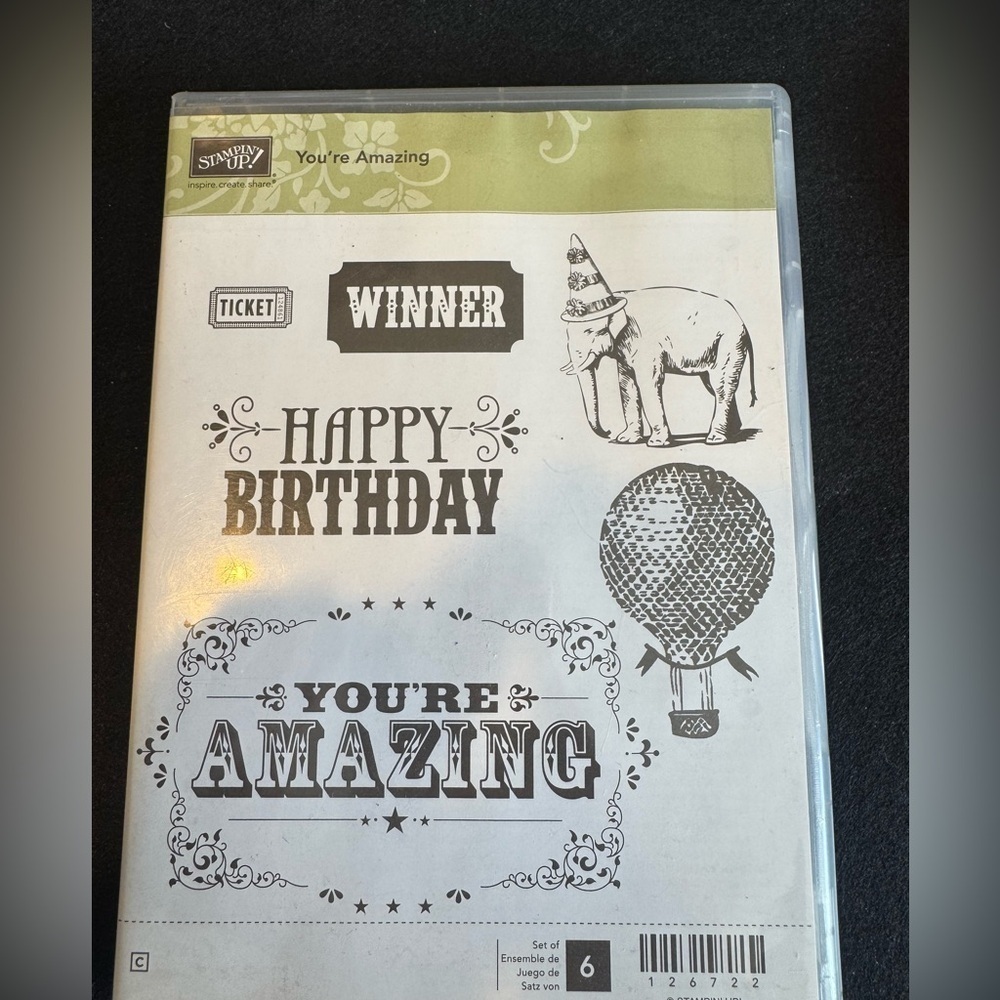 Stampin' Up! You're Amazing Stamp Set - Rubber